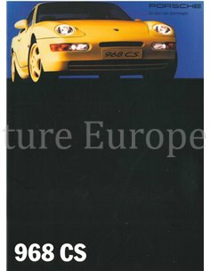 1993 PORSCHE 968 CS PROSPEKT DEUTSCH