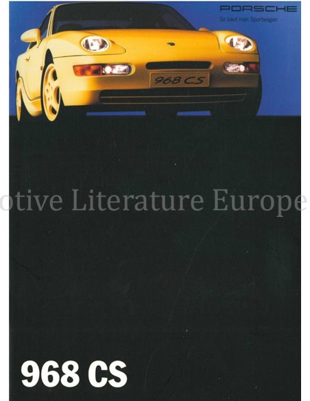 1993 PORSCHE 968 CS BROCHURE DUITS