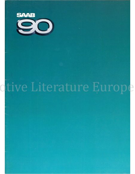 1985 SAAB 90 BROCHURE NEDERLANDS