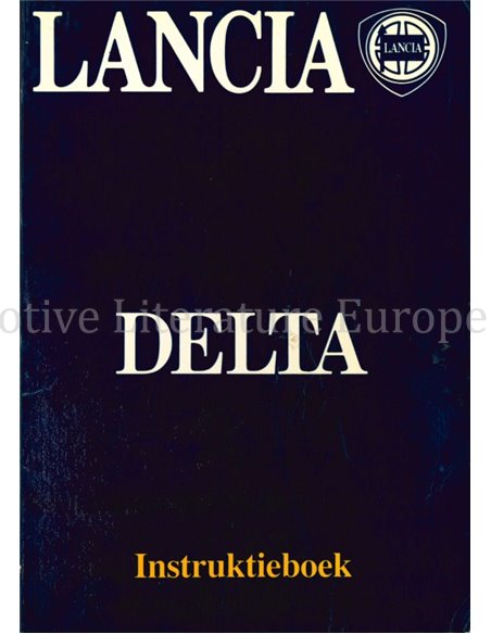 1983 LANCIA DELTA BETRIEBSANLEITUNG NIEDERLÄNDISCH
