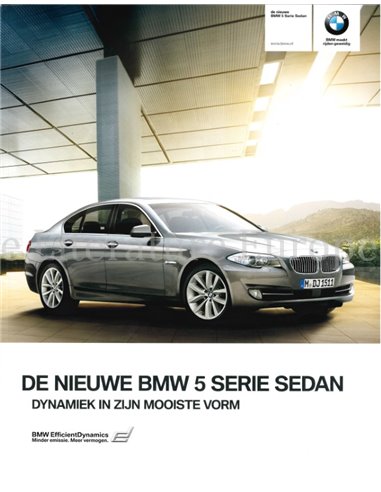 2010 BMW 5ER LIMOUSINE PROSPEKT NIEDERLÄNDISCH