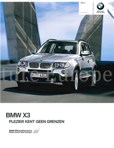 2009 BMW X3 BROCHURE NEDERLANDS