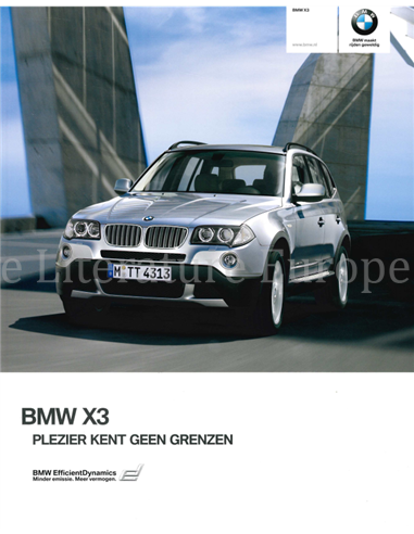 2009 BMW X3 BROCHURE NEDERLANDS