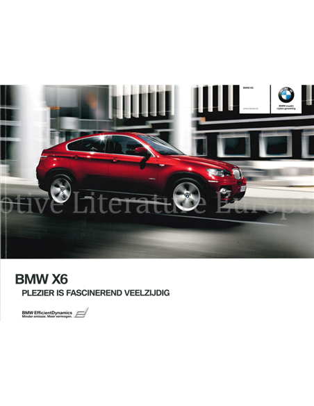 2009 BMW X6 (E71) BROCHURE DUTCH