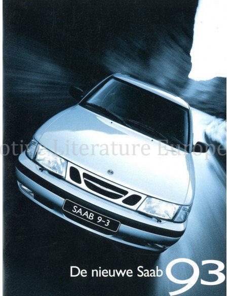 1998 SAAB 9-3 BROCHURE NEDERLANDS