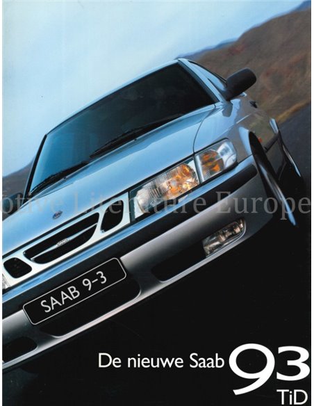 1998 SAAB 9-3 PROSPEKT NIEDERLÄNDISCH