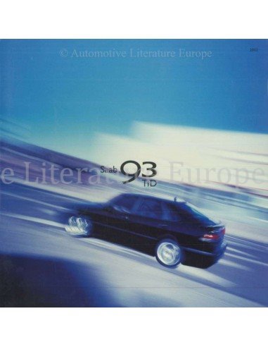 2002 SAAB 9-3 TiD BROCHURE DUTCH