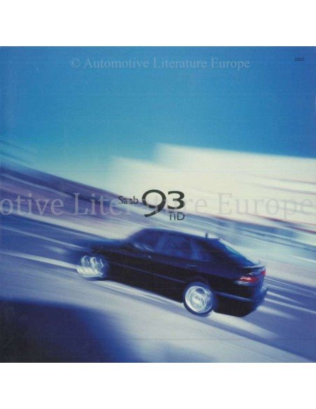 2002 SAAB 9-3 TiD BROCHURE DUTCH