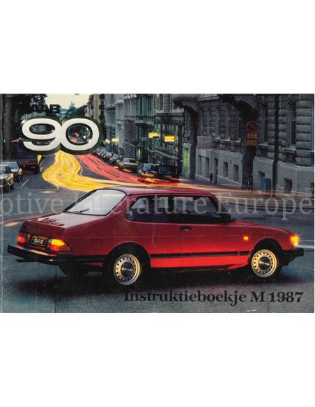 1987 SAAB 90 BETRIEBSANLEITUNG NIEDERLÄNDISCH