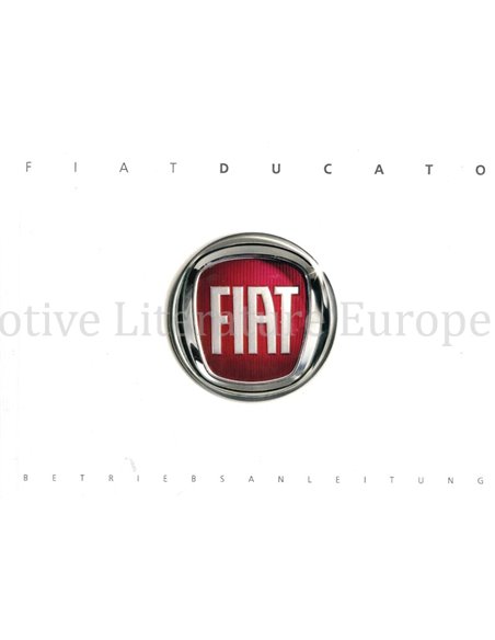 2012 FIAT DUCATO INSTRUCTIEBOEKJE DUITS