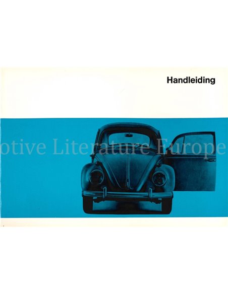 1966 VOLKSWAGEN BEETLE 1200 1300 1500 OWNERS MANUAL DUTCH