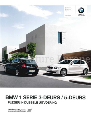 2010 BMW 1 SERIES BROCHURE DUTCH