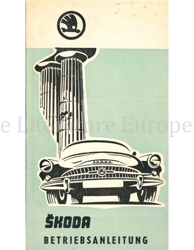 1960 SKODA OCTAVIA / OCTAVIA SUPER OWNERS MANUAL GERMAN