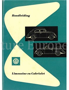 1955 VOLKSWAGEN KEVER 1200 INSTRUCTIEBOEK NEDERLANDS
