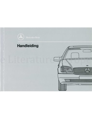 1992 MERCEDES BENZ 500 / 600 SEC INSTRUCTIEBOEKJE NEDERLANDS
