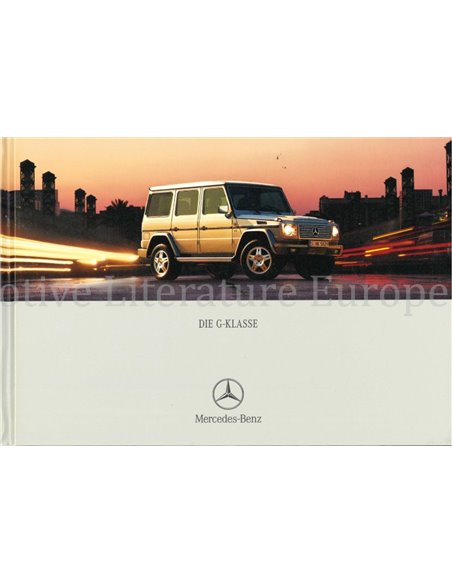 2000 MERCEDES BENZ G KLASSE BROCHURE HARDCOVER DUITS