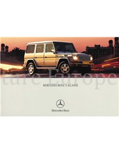 2001 MERCEDES BENZ G CLASS BROCHURE DUTCH