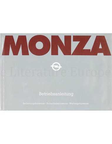 1978 OPEL MONZA OWNERS MANUAL GERMAN