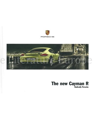 2011 PORSCHE CAYMAN R HARDCOVER PROSPEKT ENGLISCH