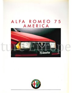 1988 ALFA ROMEO 75 AMERICA PROSPEKT SPANISCH