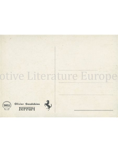 1958 FERRARI OLIVIER GENDEBIEN POSTKARTE