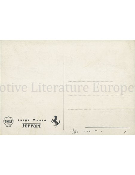 1958 FERRARI LUIGI MUSSO POSTKARTE