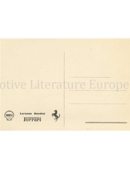 1962 FERRARI LORENZO BANDINI POSTKARTE