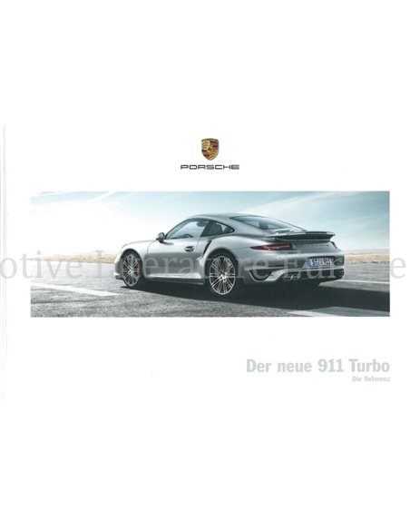 2014 PORSCHE 911 TURBO HARDCOVER BROCHURE GERMAN