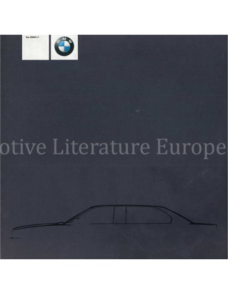 2000 BMW L7 BROCHURE DUITS
