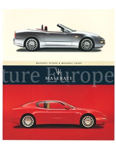 2002 MASERATI SPYDER & COUPE PROSPEKT FRANZÖSISCH