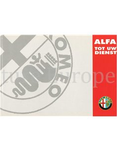 1996 ALFA ROMEO WARTUNG & GARANTIE NIEDERLANDISCH