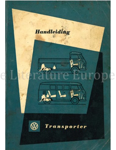 1962 VOLKSWAGEN T1 TRANSPORTER OWNERS MANUAL DUTCH