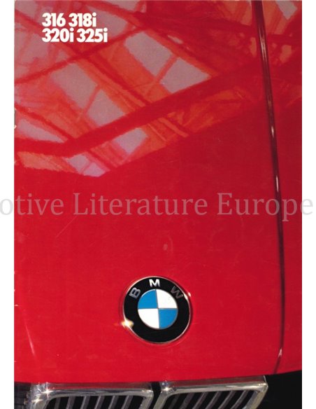 1985 BMW 3ER PROSPEKT NIEDERLÄNDISCH