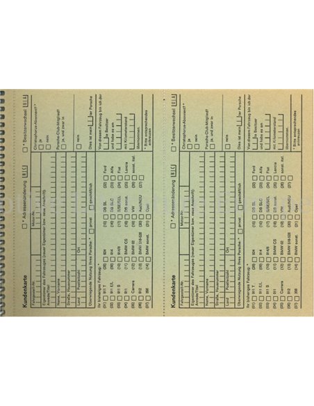 1977 PORSCHE 911 + CARRERA 3.0 OWNER'S MANUAL + SERVICE MANUAL GERMAN