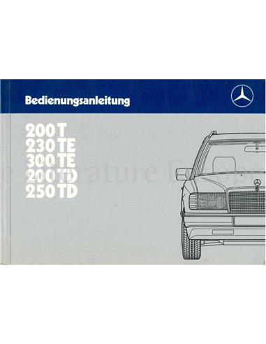 1986 MERCEDES BENZ E KLASSE T BETRIEBSANLEITUNG DEUTSCH