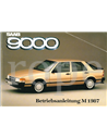 1987 SAAB 9000 OWNERS MANUAL GERMAN