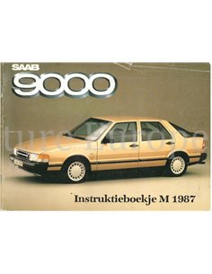 1987 SAAB 9000 OWNERS MANUAL DUTCH