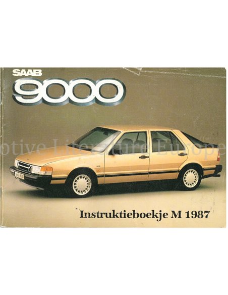 1987 SAAB 9000 INSTRUCTIEBOEKJE NEDERLANDS