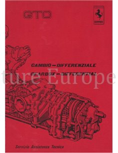 1985 FERRARI 288 GTO GEARBOX & DIFFERENTIAL SERVICE MANUAL