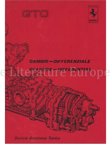 1985 FERRARI 288 GTO GEARBOX & DIFFERENTIAL SERVICE MANUAL