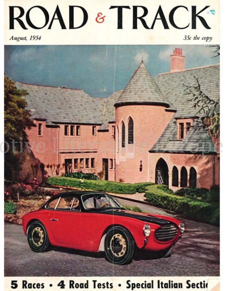 1954 ROAD AND TRACK MAGAZINE AUGUST ENGLISH