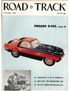 1954 ROAD AND TRACK MAGAZINE NOVEMBER ENGLISCH