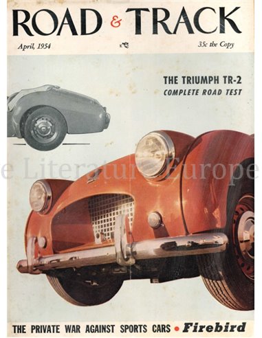 1954 ROAD AND TRACK MAGAZINE APRIL ENGLISCH