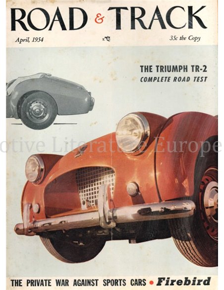 1954 ROAD AND TRACK MAGAZINE APRIL ENGLISH