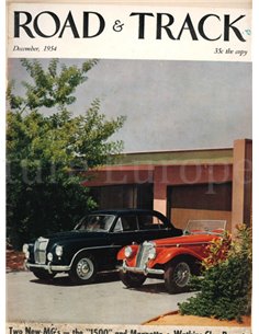 1954 ROAD AND TRACK MAGAZINE DECEMBER ENGELS