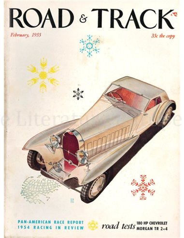 1955 ROAD AND TRACK MAGAZINE FEBRUAR ENGLISCH
