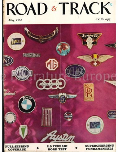 1954 ROAD AND TRACK MAGAZINE MAY ENGLISH