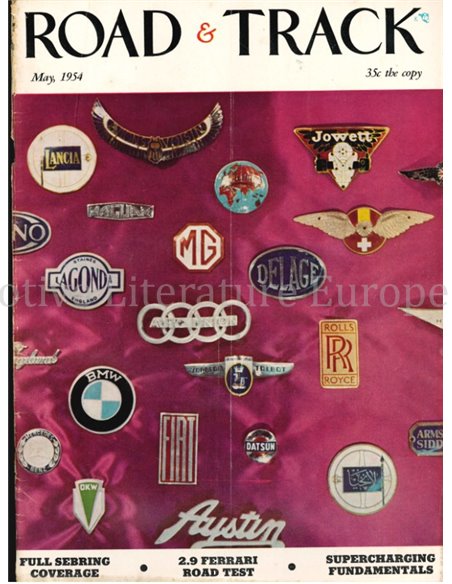 1954 ROAD AND TRACK MAGAZINE MAY ENGLISH