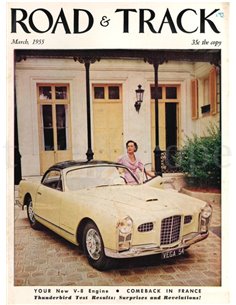 1955 ROAD AND TRACK MAGAZINE MARCH ENGLISH