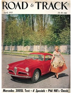 1955 ROAD AND TRACK MAGAZINE APRIL ENGELS